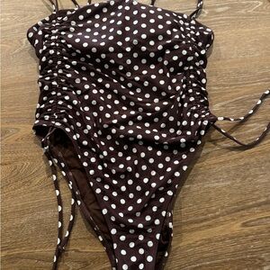 Wild fable polka dot one piece